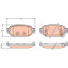 GDB2172 Bremsbelagsatz, Scheibenbremse
