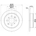 Hella | Bremsscheibe | 8DD 355 104-951