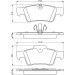 BOSCH Bremsbelagsatz, Scheibenbremse 0 986 494 256
