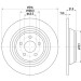 Hella | Bremsscheibe | 8DD 355 126-551 Hella | Bremsscheibe | 8DD 355 126-551