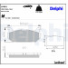 Delphi | Bremsbelagsatz, Scheibenbremse | LP802