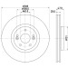 Hella | Bremsscheibe | 8DD 355 113-741