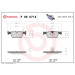 Brembo Bremsbelagsatz, Scheibenbremse XTRA LINE P 06 071X