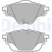 Delphi | Bremsbelagsatz, Scheibenbremse | LP2509