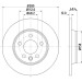Hella | Bremsscheibe | 8DD 355 105-611