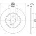 Hella | Bremsscheibe | 8DD 355 129-021