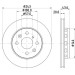 Hella | Bremsscheibe | 8DD 355 105-011