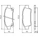 0 986 424 762 Bremsbelagsatz, Scheibenbremse