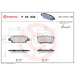 Brembo | Bremsbelagsatz, Scheibenbremse | P 54 034 Brembo | Bremsbelagsatz, Scheibenbremse | P 54 034