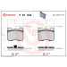 Brembo | Bremsbelagsatz, Scheibenbremse | P 61 034