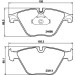 Hella | Bremsbelagsatz, Scheibenbremse | 8DB 355 015-261