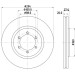 Hella | Bremsscheibe | 8DD 355 114-121