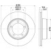 Hella | Bremsscheibe | 8DD 355 103-161