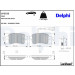 Delphi | Bremsbelagsatz, Scheibenbremse | LP2222 Delphi | Bremsbelagsatz, Scheibenbremse | LP2222