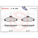 Brembo | Bremsbelagsatz, Scheibenbremse | P 24 045