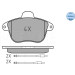 Meyle Bremsbelagsatz, Scheibenbremse MEYLE-ORIGINAL: True to OE 025 215 0717/W