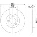 Hella | Bremsscheibe | 8DD 355 101-641