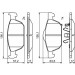 BOSCH Bremsbelagsatz, Scheibenbremse 0 986 494 785