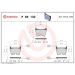 Brembo Bremsbelagsatz, Scheibenbremse PRIME LINE P 85 132