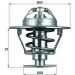 Mahle Thermostat, Kühlmittel BEHR TX 86 76D