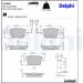 Delphi Bremsbelagsatz, Scheibenbremse LP2486 Delphi Bremsbelagsatz, Scheibenbremse LP2486