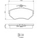 BOSCH Bremsbelagsatz, Scheibenbremse 0 986 494 021 BOSCH Bremsbelagsatz, Scheibenbremse 0 986 494 021