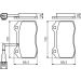 BOSCH Bremsbelagsatz, Scheibenbremse 0 986 494 367