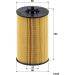 MANN-FILTER HU 7020 z Ölfilter mit Dichtung