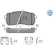 Meyle Bremsbelagsatz, Scheibenbremse MEYLE-ORIGINAL: True to OE 025 245 5915/W