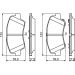 BOSCH Bremsbelagsatz, Scheibenbremse 0 986 494 712