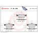 Brembo Bremsbelagsatz, Scheibenbremse PRIME LINE P 24 201 Brembo Bremsbelagsatz, Scheibenbremse PRIME LINE P 24 201
