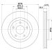 Hella Bremsscheibe 8DD 355 114-601