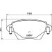 Hella Bremsbelagsatz, Scheibenbremse 8DB 355 009-081 Hella Bremsbelagsatz, Scheibenbremse 8DB 355 009-081