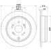 Hella Bremsscheibe PRO 8DD 355 118-901 Hella Bremsscheibe PRO 8DD 355 118-901