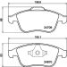 Hella Bremsbelagsatz, Scheibenbremse 8DB 355 014-801