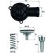 Mahle Thermostat, Kühlmittel BEHR TI 220 87D