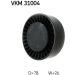 Spannrolle, Keilrippenriemen VKM 31004