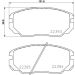 Bremsbelagsatz, Scheibenbremse 8DB 355 024-891 Bremsbelagsatz, Scheibenbremse 8DB 355 024-891