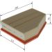 BOSCH F 026 400 544 Luftfilter BOSCH F 026 400 544 Luftfilter