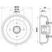 Bremstrommel 8DT 355 302-891 Bremstrommel 8DT 355 302-891