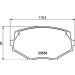 Hella Bremsbelagsatz, Scheibenbremse 8DB 355 016-861 Hella Bremsbelagsatz, Scheibenbremse 8DB 355 016-861