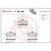 Brembo Bremsbelagsatz, Scheibenbremse PRIME LINE P 28 020 Brembo Bremsbelagsatz, Scheibenbremse PRIME LINE P 28 020