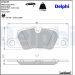 Delphi Bremsbelagsatz, Scheibenbremse LP2237 Delphi Bremsbelagsatz, Scheibenbremse LP2237