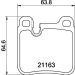 Hella Bremsbelagsatz, Scheibenbremse 8DB 355 008-491