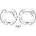 Textar Bremsbackensatz Shoe Kit Pro 84049601 Textar Bremsbackensatz Shoe Kit Pro 84049601