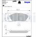 Delphi Bremsbelagsatz, Scheibenbremse LP2169 Delphi Bremsbelagsatz, Scheibenbremse LP2169