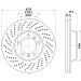 Hella Bremsscheibe Pro High Carbon 8DD 355 128-561