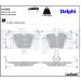 Delphi Bremsbelagsatz, Scheibenbremse LP2068 Delphi Bremsbelagsatz, Scheibenbremse LP2068