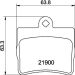 Hella Bremsbelagsatz, Scheibenbremse 8DB 355 008-311 Hella Bremsbelagsatz, Scheibenbremse 8DB 355 008-311