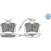 Meyle Bremsbelagsatz, Scheibenbremse MEYLE-ORIGINAL: True to OE 025 235 5417/W Meyle Bremsbelagsatz, Scheibenbremse MEYLE-ORIGINAL: True to OE 025 235 5417/W